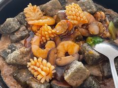 三鲜焖子-大连湾旭日·家宴·海肠捞饭(马栏广场店)
