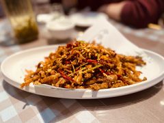 干煸茶树菇-百味地锅鸡(财校分店)