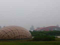 二楼观景平台望出去-金陵图书馆