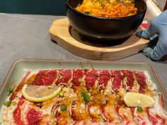 柠檬香草黑椒牛五花-小米烤肉-泥炉炭烤(常营店)