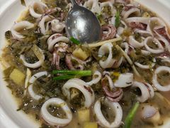 雪菜炒鱿鱼-味钱塘·钱塘浙宴(宋城之江银泰店)