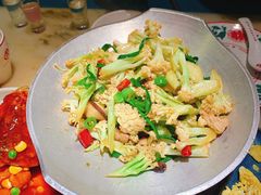 干锅丽水香菇花菜-探花·意境江南菜·唐伯虎文化体验店·松鼠桂鱼(观前店)