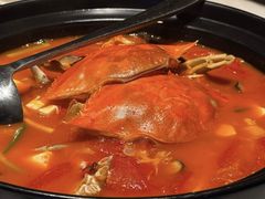 梭子蟹番茄豆腐煲-菲乐餐厅(三十年经营·湖滨路店)