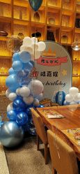 -宝宝百日宴周岁生日派对气球布置策划