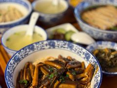 现炒鳝丝拌面-孙盛兴奥灶面馆·蟹黄面·三虾面(山塘街总店)