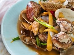 姜葱炒花蛤-阿杰臻选海鲜饭店(普陀山店)