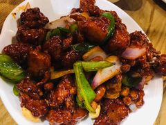 椒香虾仁爆鸡球-陈傻子餐厅(世纪都会店)