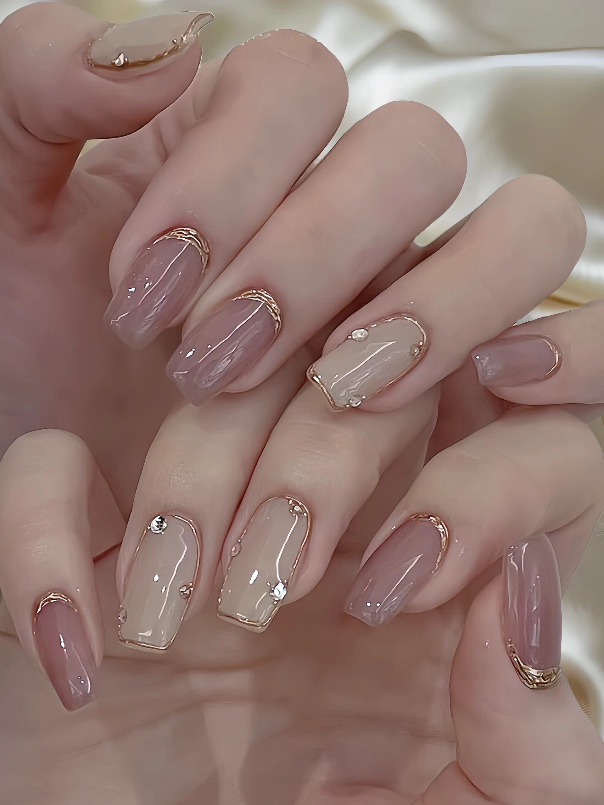 轻奢高级优雅气质美甲