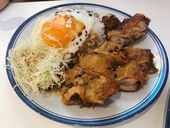 生炸鸡腿蛋饭-食运茶餐厅(文化宫店)