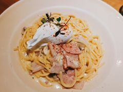 培根蘑菇奶油意大利面-新贝乐意大利餐厅(苏州中心店)