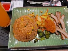 泰式猪颈肉炸拉盏炒饭-大家乐(广州花城汇店)