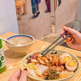 没有碰到他家的周二半价，于是点了他家的全家福卤肉饭