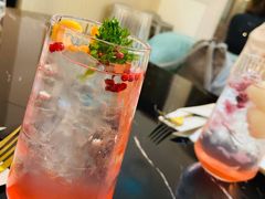 荔枝樱花气泡水-1981牛排西餐厅(海信店)