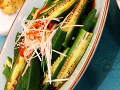 葱油秋葵-万荣烤鸭店·北京菜(天坛店)