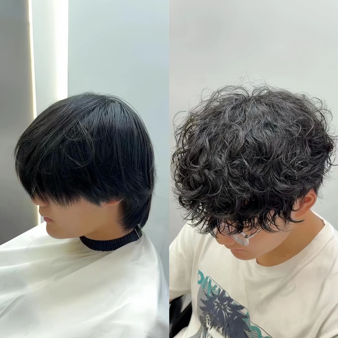 男士头发少,怎么烫比较适合你