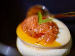 溏心蛋配蒜香羊奶奶酪-1218 GRILL 主厨