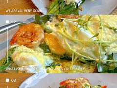 煎大虾水波蛋塔丁-Wagas沃歌斯(大学路店)