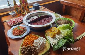 Spicy Red Oil Tofu Flower Hot Pot with Rare Mushrooms