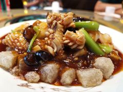 三鲜焖子-小船渔村•大连菜•大连焖鱼(明泽街店)