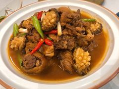 渔村鲍鱼炒鸡-小船渔村•大连菜•大连焖鱼(明泽街店)