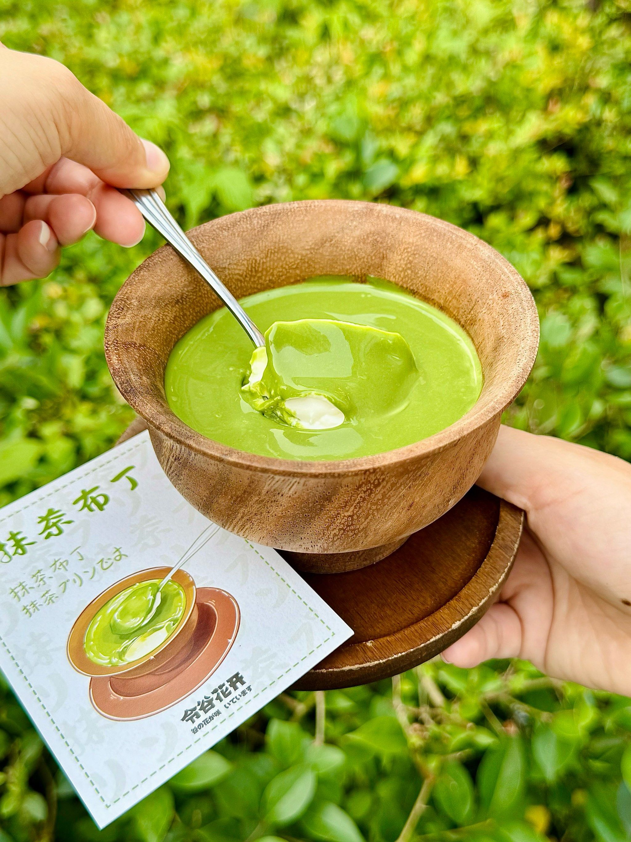 在上海!🍵正宗日式口味的抹茶布丁上线啦🫰