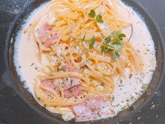 培根奶油意面-机器人火炉披萨