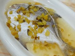 雪菜蒸小白鲳-金时代顺风大酒店(南桥百联店)