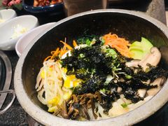 石锅拌饭-草家酱蟹炭火烤肉店(珲春南路一店)