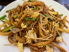 木须炒拨鱼-晋阳饭庄(虎坊桥店)