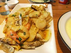 海鲜炒年糕-金海湾海鲜排档(朱家尖店)
