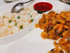 油爆虾拼虾仁-上海1号私藏菜(静安店)