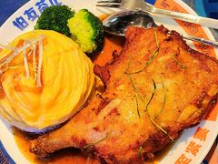 滑蛋生炸鸡肶饭-伯友茶记(中华广场店)