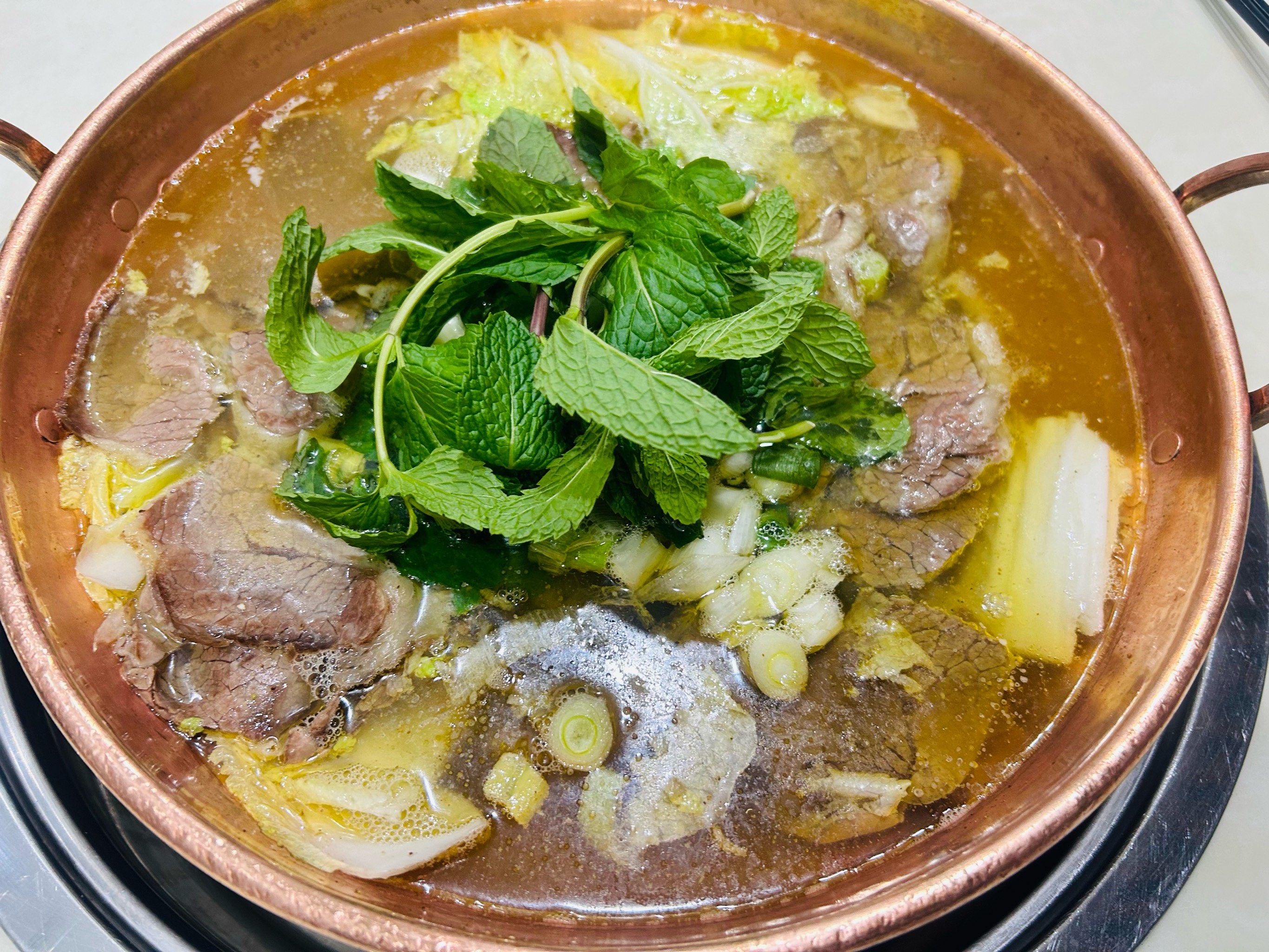 保山火塘铜瓢牛肉