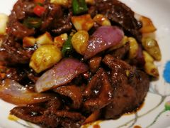 腊八蒜炒猪肝-95号酱骨·一块豆腐(展春园西路店)