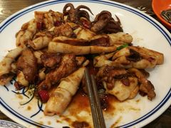 五花肉炒皮管-吕氏疙瘩汤·私家菜馆(慈云寺店)