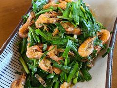 韭菜炒小河虾-烧肉馆(古北水镇景区店)
