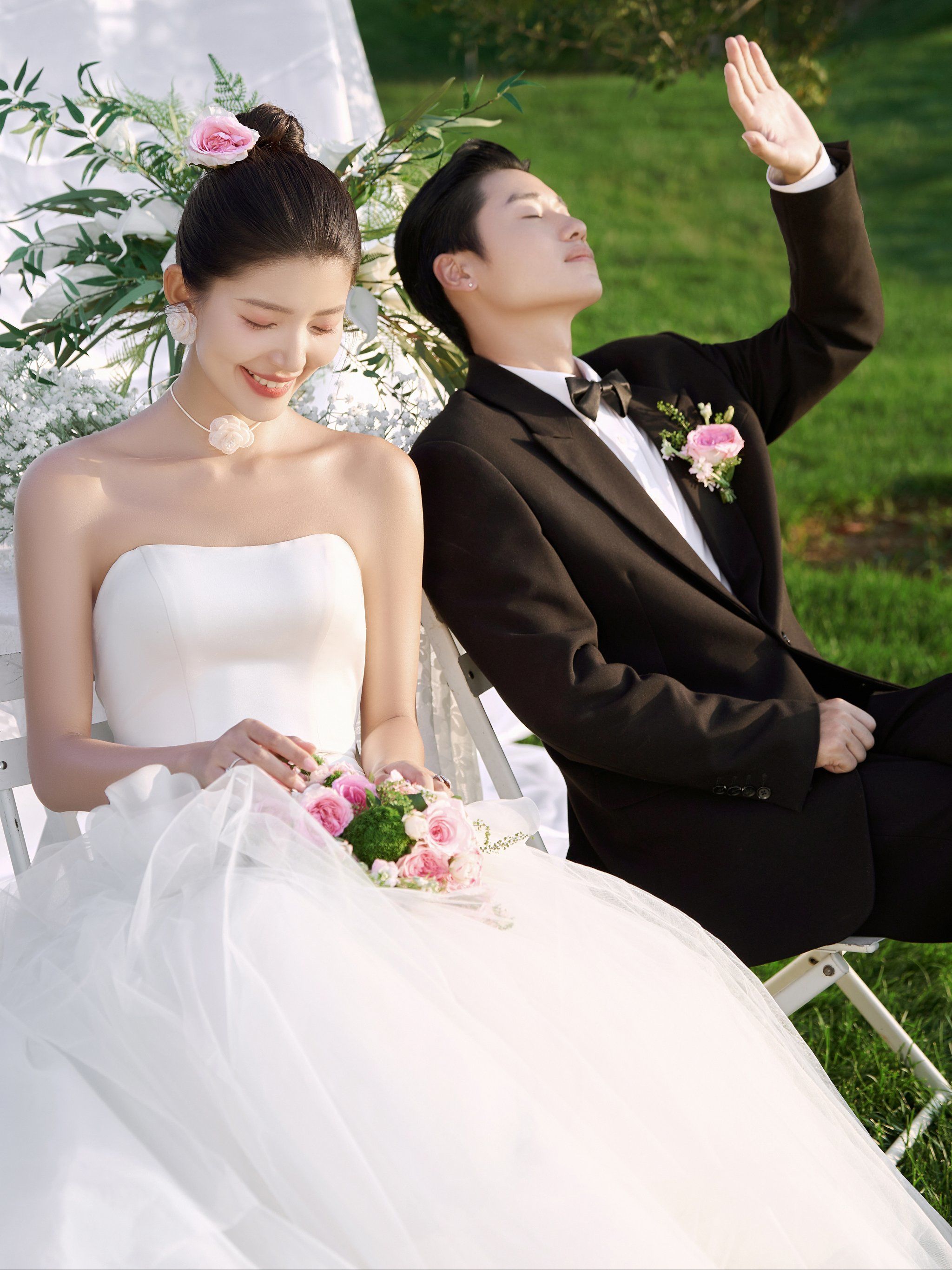 外景清新浪漫婚纱照案例