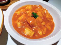 番茄龙利鱼块-秀儿家の小确幸花园西餐厅