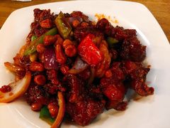 椒香虾仁爆鸡球-陈傻子餐厅(世纪都会店)