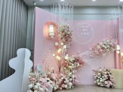 -鲸舞气球派对·宝宝宴·十岁生日布置·轻奢品牌形象店