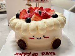 -咖咖熊蛋糕定制·英国蓝风车动物性淡奶油