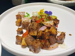 杏鲍菇黑椒牛肉粒-彩虹之约•淮扬家宴(亚运村店)