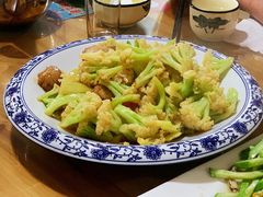 肉炒菜花-老渔翁渔家味道(幸福九村店)