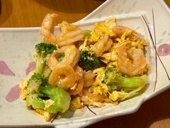 虾仁西兰花炒蛋-日出拉面(望京店)