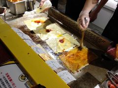 烤冷面制作过程-四环冷面王(西单华威约饭街店)