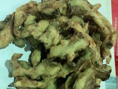 炸平菇-东北哈尔滨酱骨头馆房掌柜铁锅炖