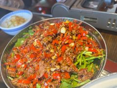 -廖师傅大蒜炒腊肉(袁家岭店)