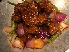 蒜香蜜汁排骨-绿茶餐厅(松江万达店)