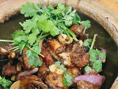 腊肠排骨煲-海口滨海新村143号海南老字号炒菜店