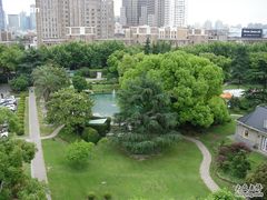 花园饭店草坪俯瞰-上海花园饭店